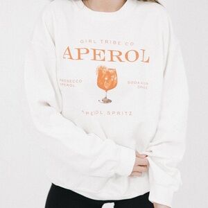 Aperol Fleece crewneck NWOT